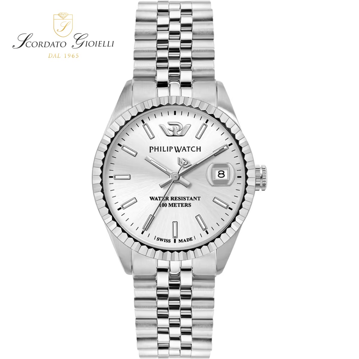 Orologio acciaio Philip Watch Caribe R8253597674