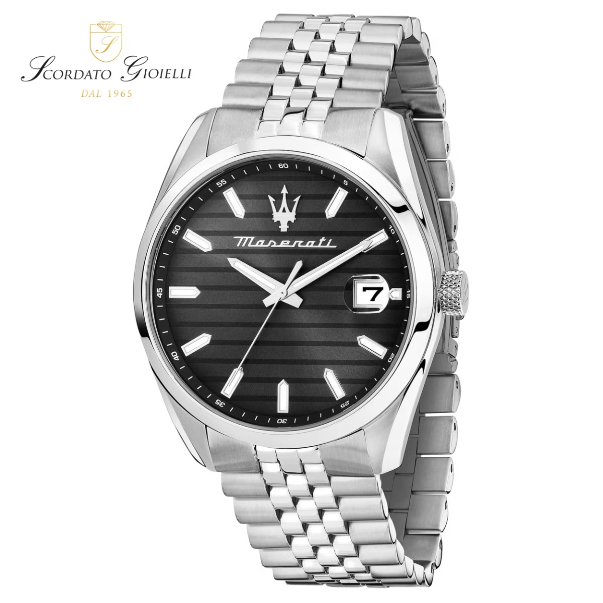 Orologio acciaio Maserati Attrazione R8853151026