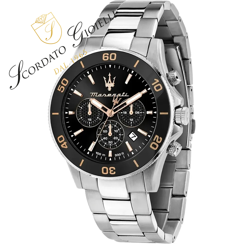 Orologio acciaio Maserati Competizione R8873600003
