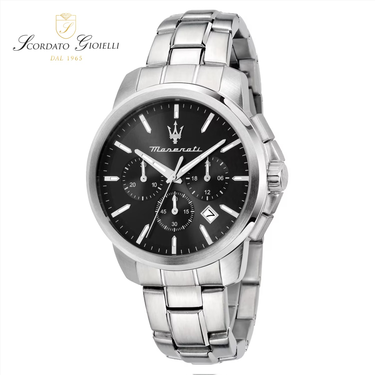 Orologio acciaio Maserati Successo R8873621046