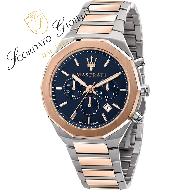 Orologio acciaio Maserati Stile R8873642002