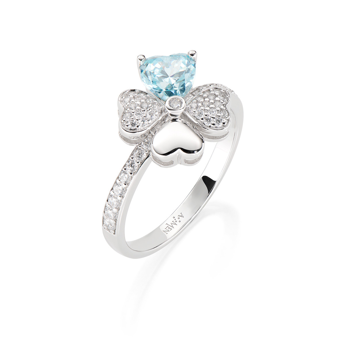 Anello Amen Quadricuore RQUBAC