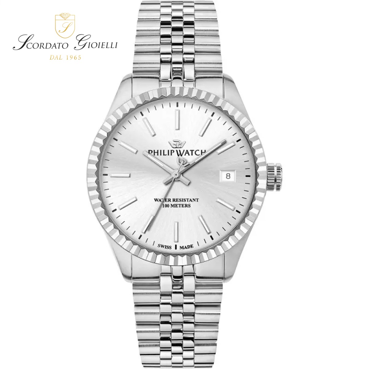 Orologio acciaio Philip Watch Caribe R8253227001