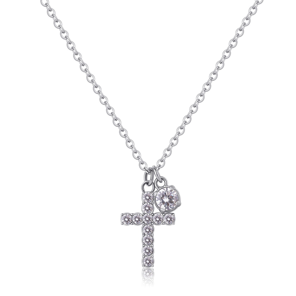 S'Agapõ Anello Donna Regolabile In Acciaio 316L Con Zirconia A Cuore | Collezione Dazzly - SDZ124