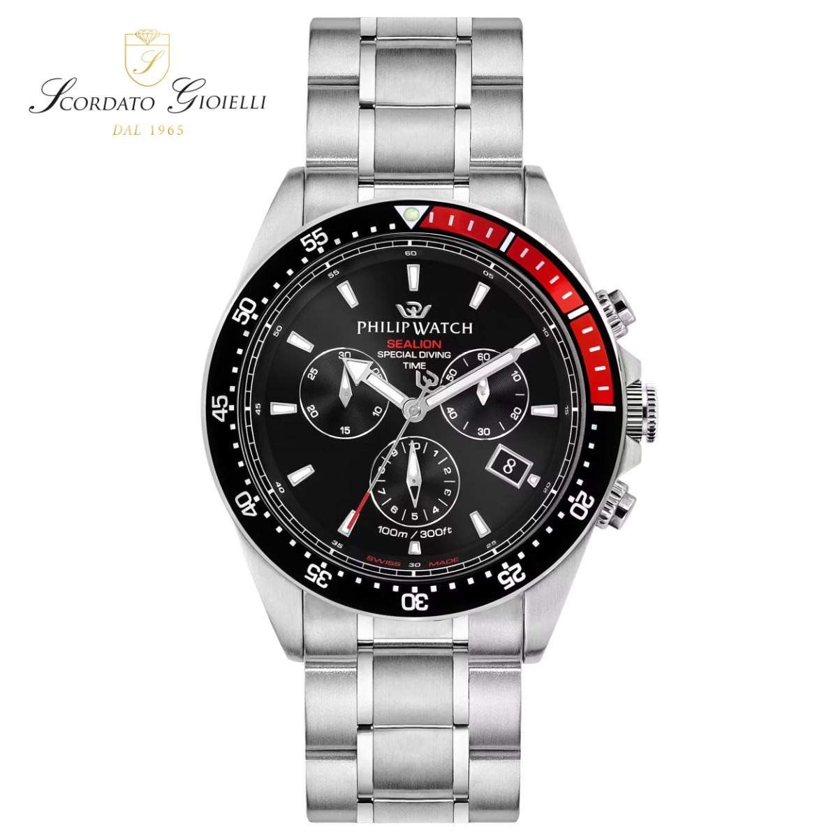 Orologio acciaio Philip Watch Sealion R8273609002