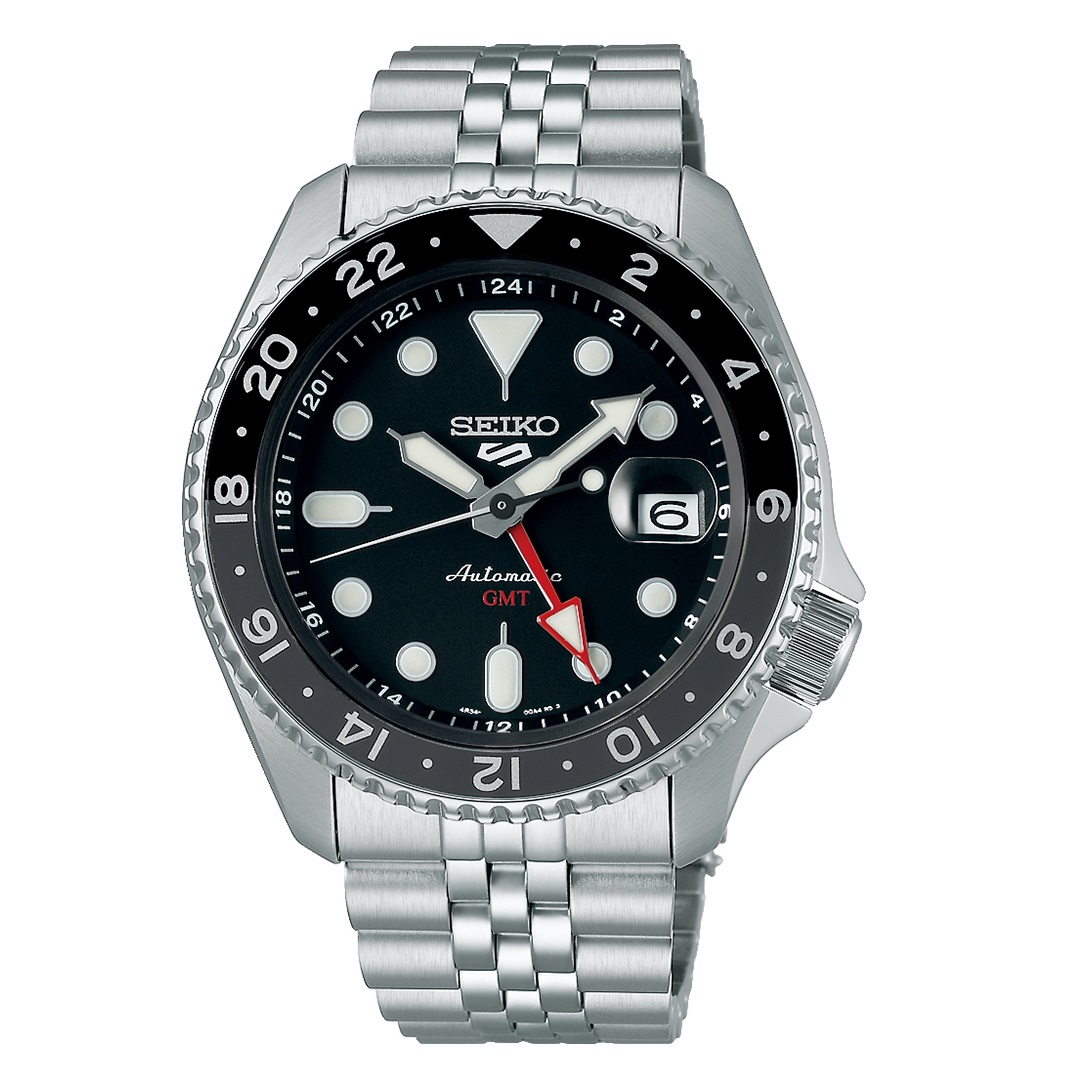 Orologio acciaio Seiko 5 SKX Sports Style Black Grape GMT SSK001K1