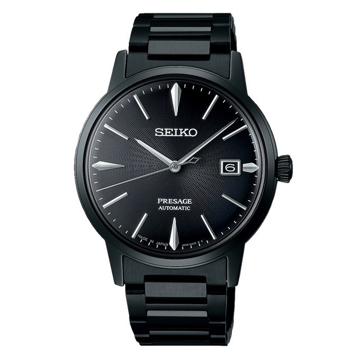 Orologio acciaio Seiko Presage Cocktail Time Black Velvet SRPJ15J1