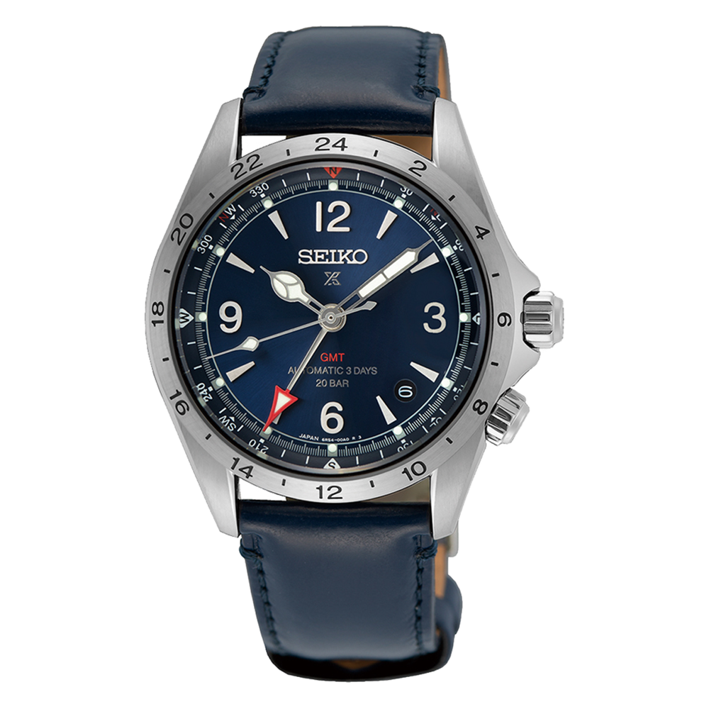 Orologio pelle Seiko Prospex Alpinist GMT SPB377J1