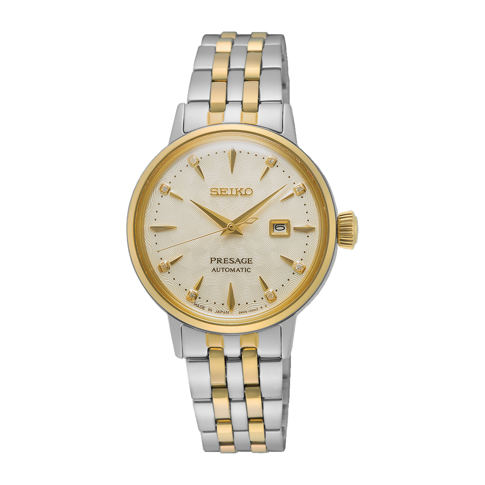 Orologio acciaio Seiko Presage Cocktail Time White Lady SRE010J1