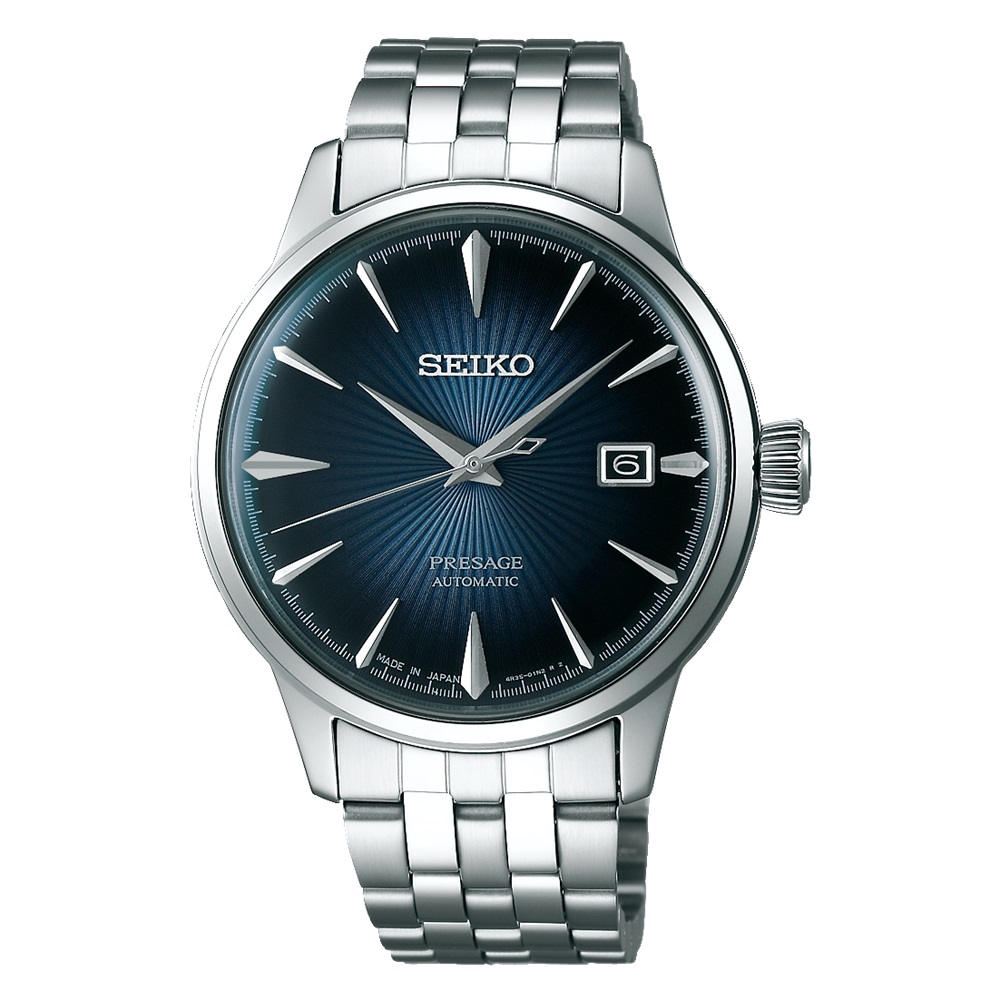 Orologio acciaio Seiko Presage Cocktail Time Blue Moon SRPB41J1
