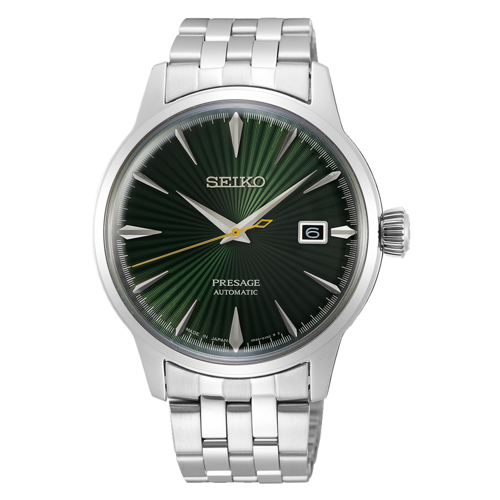 Orologio acciaio Seiko Presage Cocktail Time Mockingbird SRPE15J1