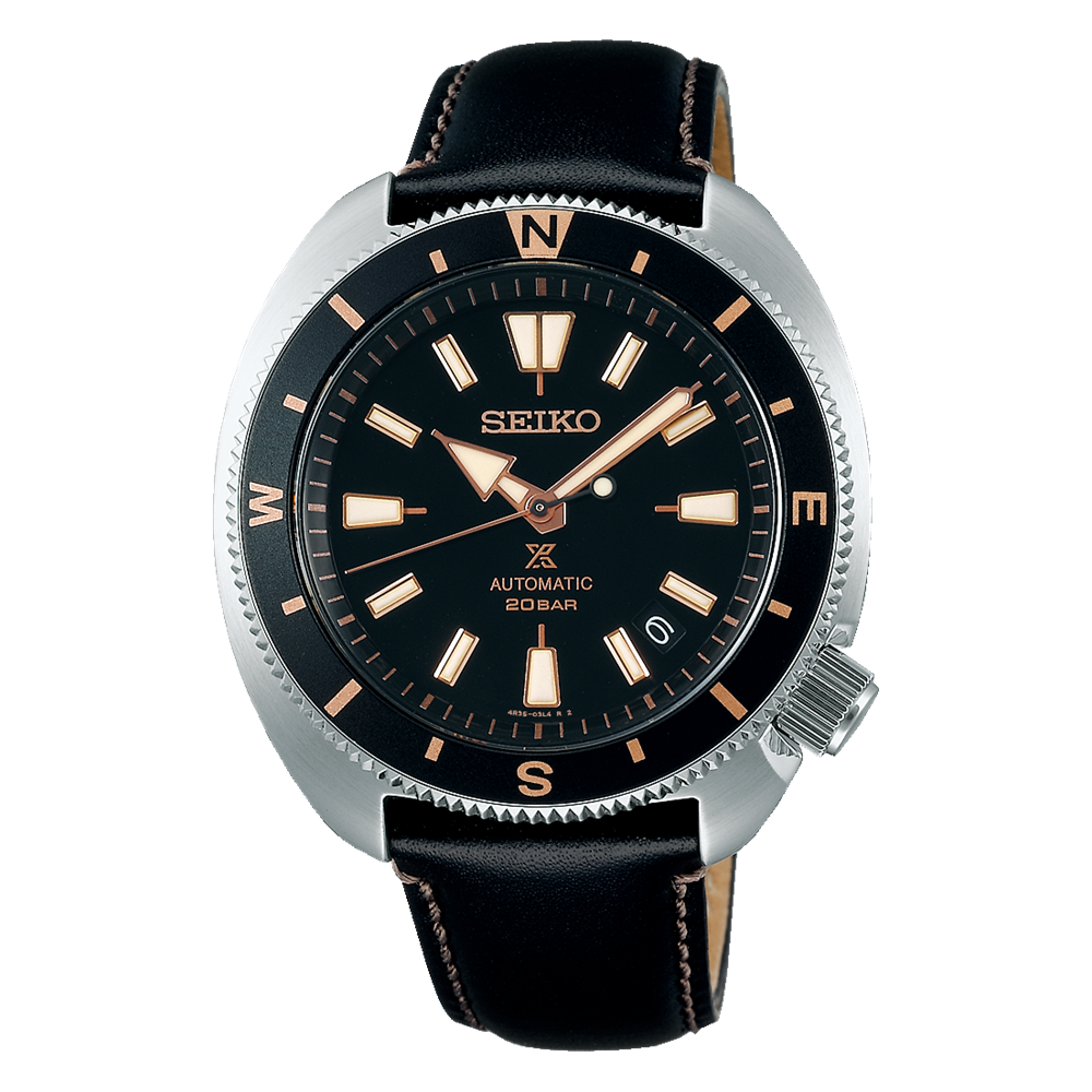 Orologio pelle Seiko Prospex Tortoise SRPH17K1