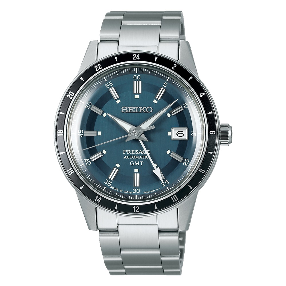 Orologio acciaio Seiko Presage Style60's GMT SSK009J1